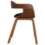 Synthetic leather and black curved wood dining chair by , dining chairs - Ref: Foro24-3092371, Price: 174,89 €, Discount: %
