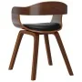 Synthetic leather and black curved wood dining chair by , dining chairs - Ref: Foro24-3092371, Price: 174,89 €, Discount: %