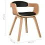 Synthetic leather and black curved wood dining chair by , dining chairs - Ref: Foro24-3092373, Price: 149,85 €, Discount: %