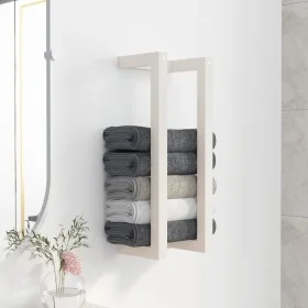 Solid white pine wood towel rack 23x18x60 cm by , Towel racks - Ref: Foro24-822393, Price: 20,80 €, Discount: %