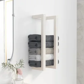 Toallero de madera maciza de pino blanco 23x18x60 cm de , Toalleros - Ref: Foro24-822393, Precio: 20,80 €, Descuento: %