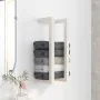 Solid white pine wood towel rack 23x18x60 cm by , Towel racks - Ref: Foro24-822393, Price: 20,80 €, Discount: %