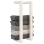 Solid white pine wood towel rack 23x18x60 cm by , Towel racks - Ref: Foro24-822393, Price: 20,80 €, Discount: %