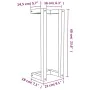 Solid white pine wood towel rack 23x18x60 cm by , Towel racks - Ref: Foro24-822393, Price: 20,80 €, Discount: %