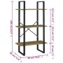 Solid pine wood storage shelf 60x30x105 cm by , Bookcases and shelves - Ref: Foro24-806515, Price: 61,88 €, Discount: %