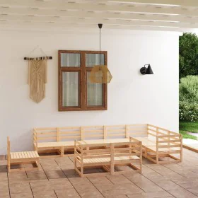 10-piece solid pine wood garden furniture set by , Garden sets - Ref: Foro24-3075814, Price: 608,45 €, Discount: %