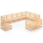 Gartengarnitur 10-teilig Massivholz Kiefer von , Gartensets - Ref: Foro24-3075814, Preis: 608,33 €, Rabatt: %