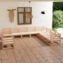 Juego de muebles de jardín 10 piezas madera maciza de pino de , Conjuntos de jardín - Ref: Foro24-3075924, Precio: 608,33 €, ...