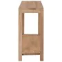 Solid teak wood console table 120x35x75 cm by , Side tables - Ref: Foro24-282850, Price: 233,69 €, Discount: %
