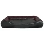 Cama para perros de cuero sintético negro y marrón 80x68x23 cm de , Camas para perros - Ref: Foro24-171241, Precio: 56,94 €, ...