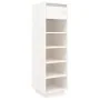 Solid white pine wood shoe cabinet 30x34x105 cm by , Shoe racks and shoe organizers - Ref: Foro24-813556, Price: 68,98 €, Dis...