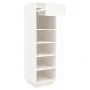 Solid white pine wood shoe cabinet 30x34x105 cm by , Shoe racks and shoe organizers - Ref: Foro24-813556, Price: 68,98 €, Dis...
