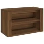 Schuhschrank aus braunem Eichenfurnierholz, 75x35x45 cm. von , Schuhregale und Schuhorganisatoren - Ref: Foro24-816903, Preis...