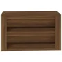 Schuhschrank aus braunem Eichenfurnierholz, 75x35x45 cm. von , Schuhregale und Schuhorganisatoren - Ref: Foro24-816903, Preis...