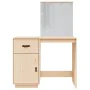 Massivholz-Schminktisch mit LED-Beleuchtung aus Kiefernholz 95x50x133,5 cm. von , Schlafzimmerkommoden - Ref: Foro24-820092, ...