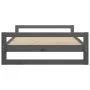 Solid pine wood dog bed in gray, 105.5x75.5x28 cm by , Beds for dogs - Ref: Foro24-821489, Price: 89,84 €, Discount: %