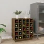 Solid pine wood wine rack in honey brown color, 55.5x34x61 cm by , Wine and liquor cabinets - Ref: Foro24-821530, Price: 85,9...