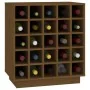 Solid pine wood wine rack in honey brown color, 55.5x34x61 cm by , Wine and liquor cabinets - Ref: Foro24-821530, Price: 85,9...