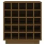 Solid pine wood wine rack in honey brown color, 55.5x34x61 cm by , Wine and liquor cabinets - Ref: Foro24-821530, Price: 85,9...