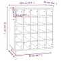 Solid pine wood wine rack in honey brown color, 55.5x34x61 cm by , Wine and liquor cabinets - Ref: Foro24-821530, Price: 85,9...