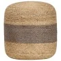 Handmade gray pouf 40x45 cm made of jute by , Ottomans - Ref: Foro24-248077, Price: 68,33 €, Discount: %