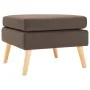 Brauner Stoff-Fußhocker von , Osmanen - Ref: Foro24-288735, Preis: 72,95 €, Rabatt: %