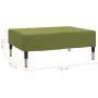 Green velvet footrest 78x56x32 cm by , Ottomans - Ref: Foro24-337701, Price: 63,45 €, Discount: %