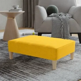 Gelbes Stoff-Fußstütze 78x56x32 cm von , Osmanen - Ref: Foro24-337807, Preis: 81,63 €, Rabatt: %