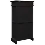 Mueble zapatero de madera de Paulownia negro 50x28x98 cm de , Zapateros y organizadores de calzado - Ref: Foro24-284092, Prec...