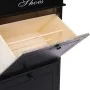 Black Paulownia wood shoe cabinet 50x28x98 cm by , Shoe racks and shoe organizers - Ref: Foro24-284092, Price: 175,90 €, Disc...