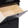 Mueble zapatero de madera de Paulownia negro 50x28x98 cm de , Zapateros y organizadores de calzado - Ref: Foro24-284092, Prec...