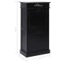 Mueble zapatero de madera de Paulownia negro 50x28x98 cm de , Zapateros y organizadores de calzado - Ref: Foro24-284092, Prec...