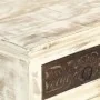 Massiver Nachttisch aus weißem Mangoholz 40x30x50 cm von , Nachttische - Ref: Foro24-285896, Preis: 109,38 €, Rabatt: %