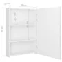 Badezimmerschrank mit hellem weißen LED-Spiegel 50x13x70 cm. von vidaXL, Badezimmerwaschtische - Ref: Foro24-326494, Preis: 1...