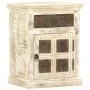Massiver Nachttisch aus weißem Mangoholz 40x30x50 cm von , Nachttische - Ref: Foro24-285896, Preis: 109,38 €, Rabatt: %