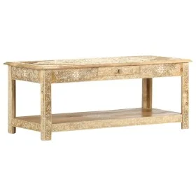 Handbemalter Massivholz-Couchtisch aus Mangoholz 110x50x45 cm. von , Couchtisch - Ref: Foro24-286146, Preis: 210,98 €, Rabatt: %