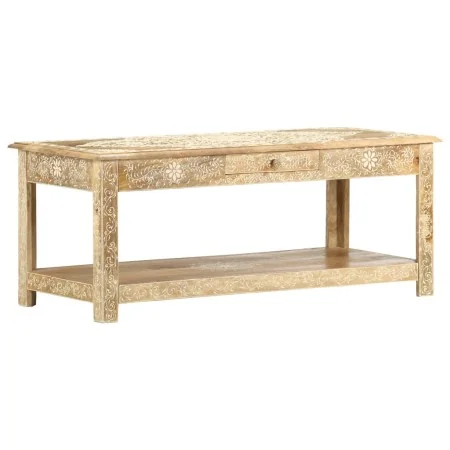 Hand-painted solid mango wood coffee table 110x50x45 cm by , Coffee table - Ref: Foro24-286146, Price: 210,98 €, Discount: %