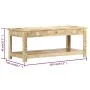 Hand-painted solid mango wood coffee table 110x50x45 cm by , Coffee table - Ref: Foro24-286146, Price: 210,98 €, Discount: %