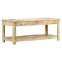 Hand-painted solid mango wood coffee table 110x50x45 cm by , Coffee table - Ref: Foro24-286146, Price: 210,98 €, Discount: %
