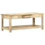 Hand-painted solid mango wood coffee table 110x50x45 cm by , Coffee table - Ref: Foro24-286146, Price: 210,98 €, Discount: %