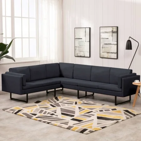 Dark gray fabric corner sofa by , Sofas - Ref: Foro24-288160, Price: 864,11 €, Discount: %