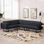Dark gray fabric corner sofa by , Sofas - Ref: Foro24-288160, Price: 864,11 €, Discount: %