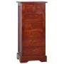 Classic solid mahogany wood chest of drawers in brown, 45x35x100 cm. by , Drawers - Ref: Foro24-288865, Price: 218,26 €, Disc...