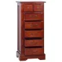 Klassische Kommode aus massivem Mahagoni-Holz in Braun 45x35x100 cm. von , Schubladen - Ref: Foro24-288865, Preis: 218,26 €, ...