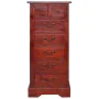 Classic solid mahogany wood chest of drawers in brown, 45x35x100 cm. by , Drawers - Ref: Foro24-288865, Price: 218,26 €, Disc...