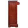 Classic solid mahogany wood chest of drawers in brown, 45x35x100 cm. by , Drawers - Ref: Foro24-288865, Price: 218,26 €, Disc...