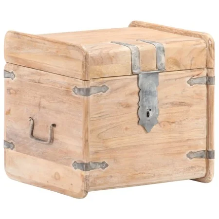 Solid acacia wood trunk 40x40x40 cm by , Storage trunks - Ref: Foro24-289648, Price: 128,42 €, Discount: %