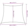 Dark green HDPE sail shade 160 g/m² 4/5x4 m by , Umbrellas - Ref: Foro24-311491, Price: 38,41 €, Discount: %