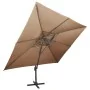 Garten-Pendelschirm mit doppelter Abdeckung in Taupe 400x300 cm. von , Sonnenschirme - Ref: Foro24-312375, Preis: 395,19 €, R...