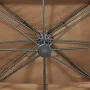 Garten-Pendelschirm mit doppelter Abdeckung in Taupe 400x300 cm. von , Sonnenschirme - Ref: Foro24-312375, Preis: 395,19 €, R...